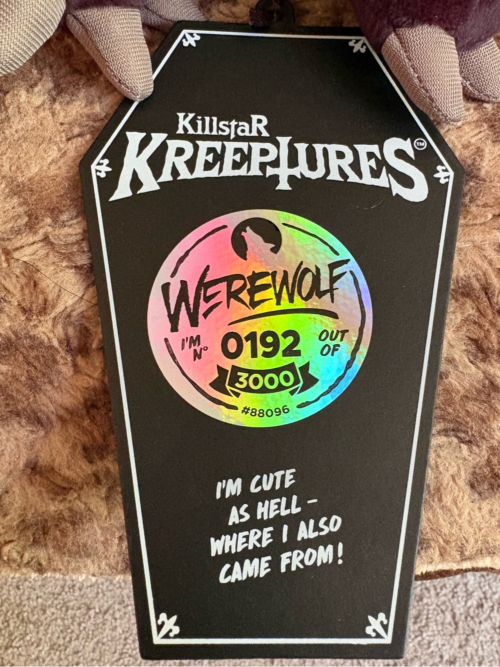 Killstar Werewolf Animal Plush Kreepture - Picture 2 of 6